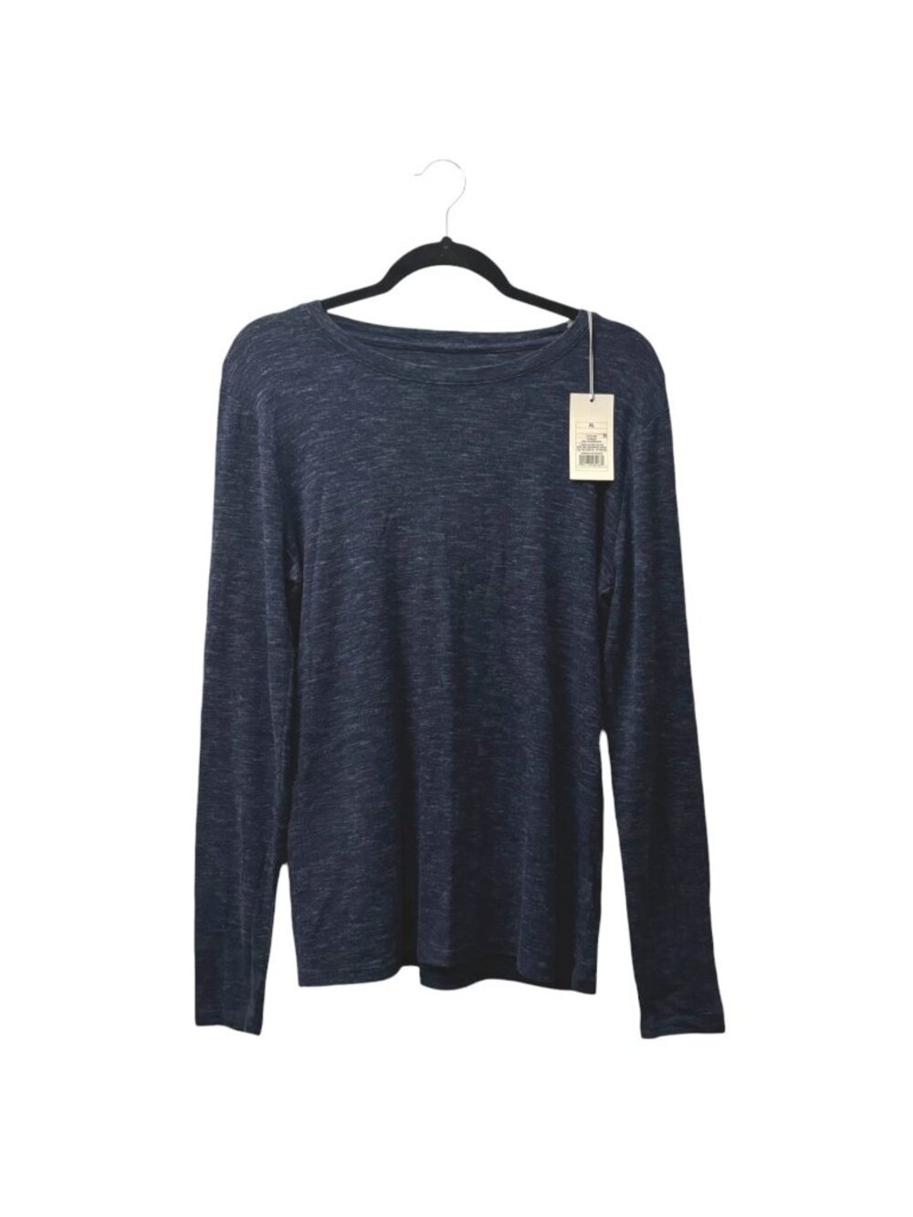NWT A New Day Fitted Pima Cotton Long Sleeve Tee XL T-Shirt Navy Stretch Target